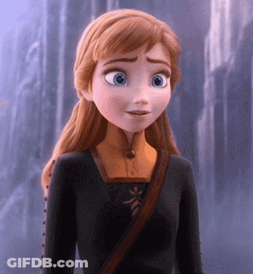 Crying Frozen Anna GIF