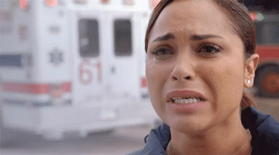 Crying Gabriela Dawson Panicking Chicago Fire GIF