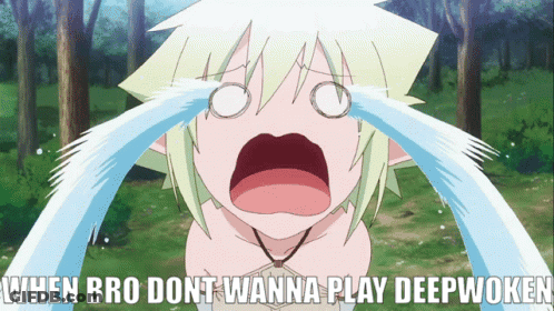 Crying Girl When Bro Don't Wanna Play Deepwoken GIF