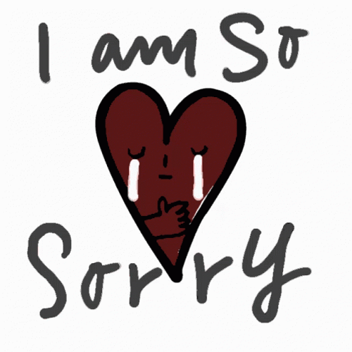Crying Heart I Am Sorry GIF