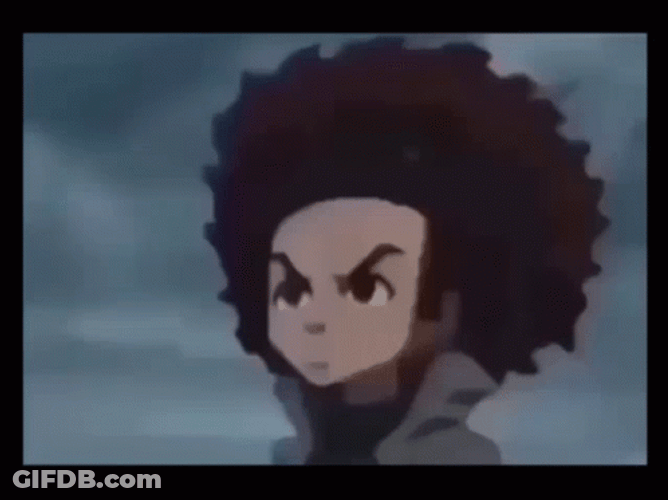 Crying Huey Freeman In Pain GIF