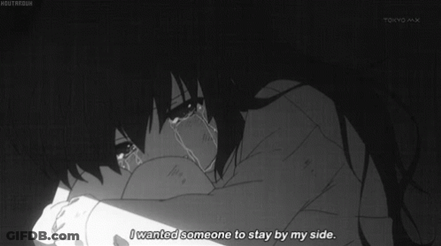 Crying In The Dark Anime GIF