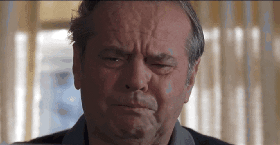 Crying Jack Nicholson GIF