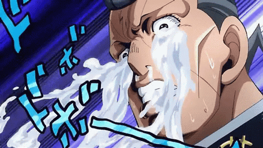 Crying Jojo Character GIF
