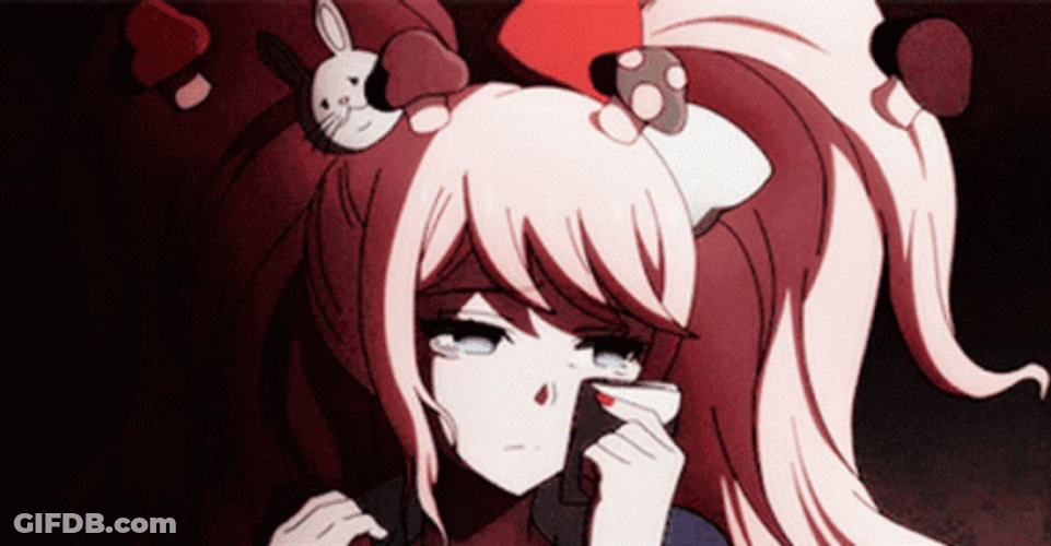 Crying Junko Enoshima GIF