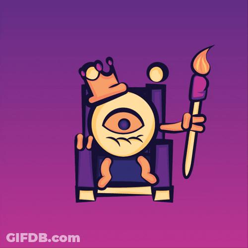 Crying King Animated GIF
