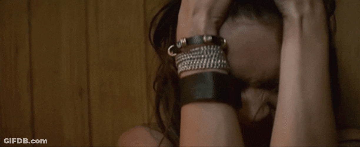 Crying Lady Mental Breakdown GIF