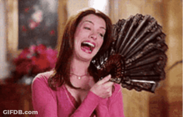 Crying Laughing Anne Hathaway Changing Emotions GIF