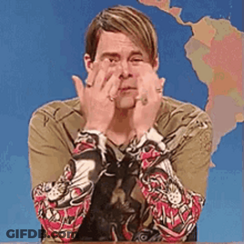 Crying Laughing Bill Hader Saturday Night Live GIF