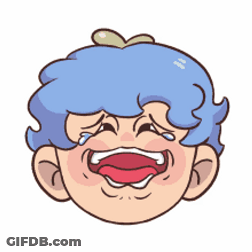 Crying Laughing Boki Four Leaf Clover GIF