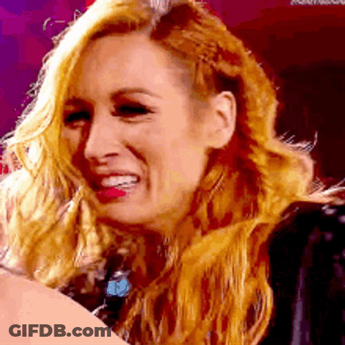 Crying Laughing Emotional Becky Lynch GIF