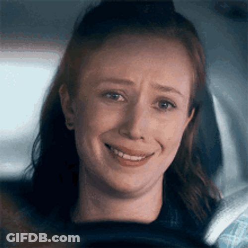 Crying Laughing Hannah Einbinder While Driving Hacks GIF