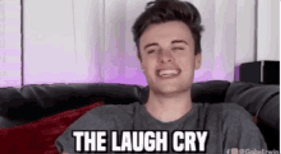 Crying Laughing YouTuber Joe Tasker GIF