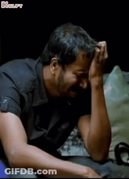 Crying Man Alukiratu Sad Frustrated GIF
