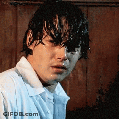 Crying Man Close Up GIF