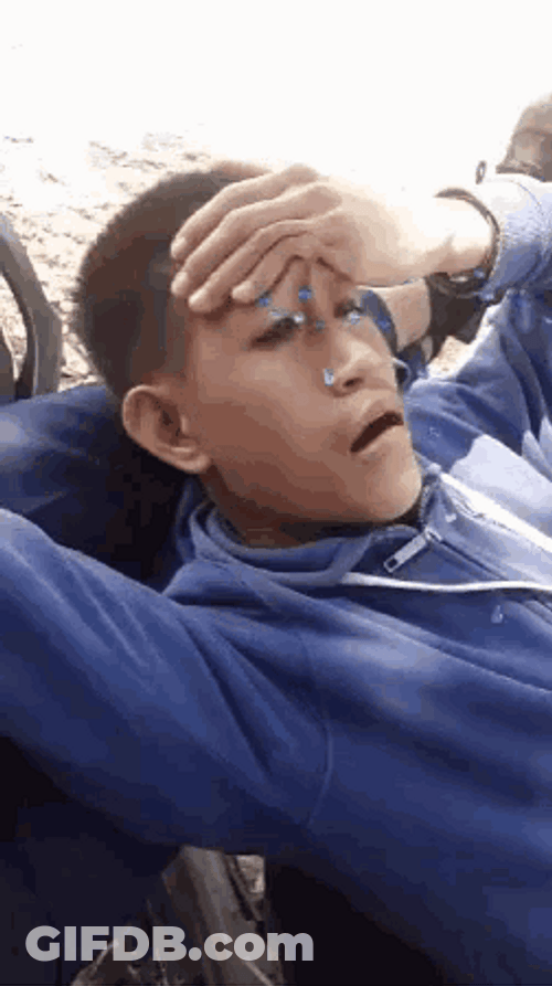 Crying Man Filter Tears Funny GIF