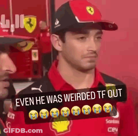 Crying Man In Red Shirt Hat Talking To Another Man GIF