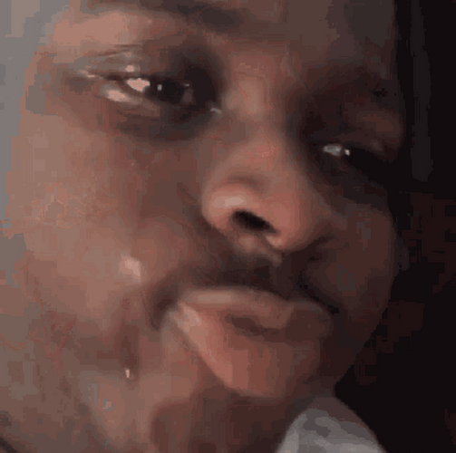 Crying Man Lip Biting Frustration Sad GIF