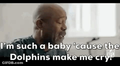 Crying Man Saying I'm Such A Baby Dolphins Make Me Cry GIF