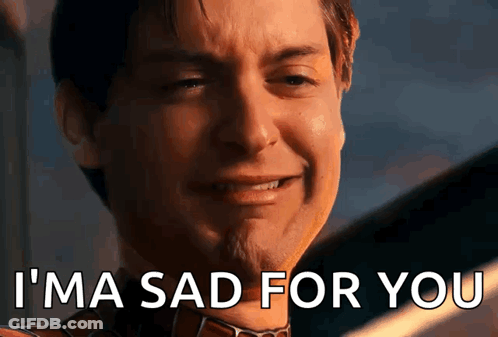 Crying Man Saying Im Sad For You GIF