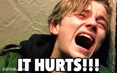 Crying Man Saying It Hurts GIF