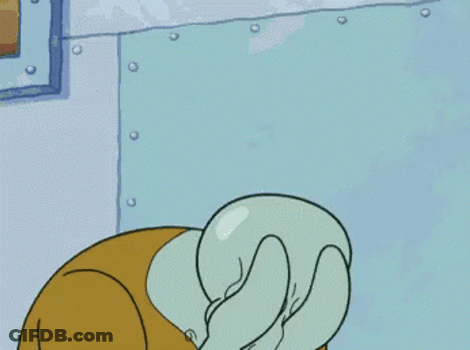 Crying Out Handsome Squidward GIF