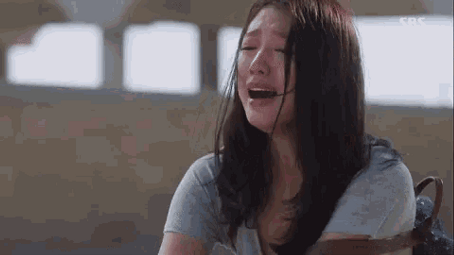 Crying Park Shin Hye GIF