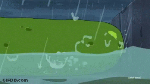 Crying Pickle In Water Adult Swim GIF
