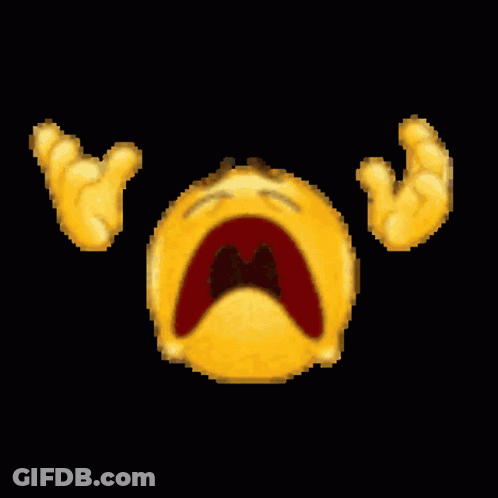 Crying Pixel Smiley GIF