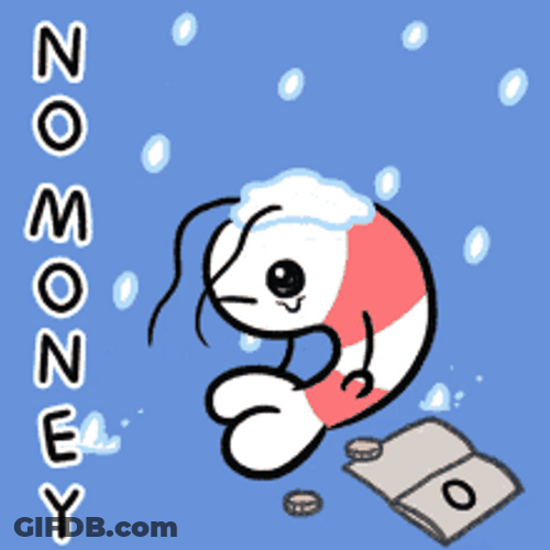 Crying Prawn With No Money GIF