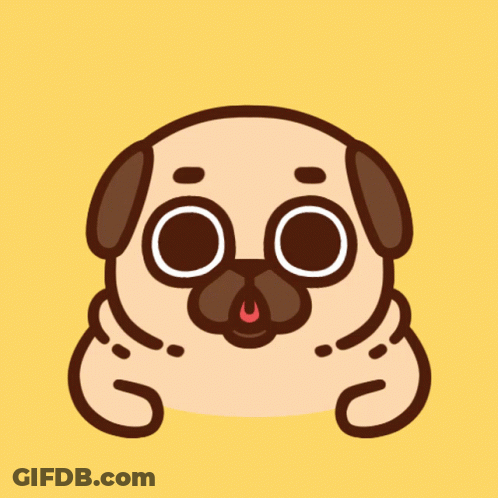 Crying Pug With Tears GIF