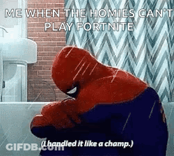 Crying Spider Man GIF