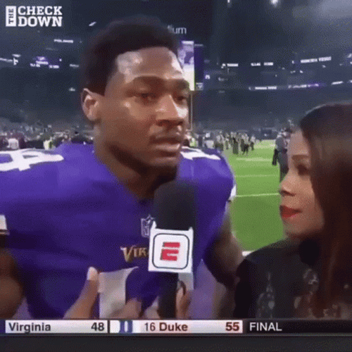 Crying Stefon Diggs Interview GIF