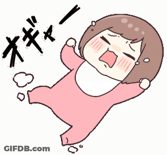 Crying Sticker Baby Girl GIF