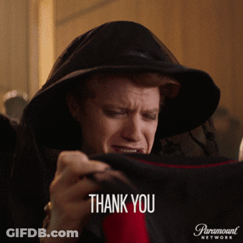 Crying Thank You Heathers Paramount Network GIF