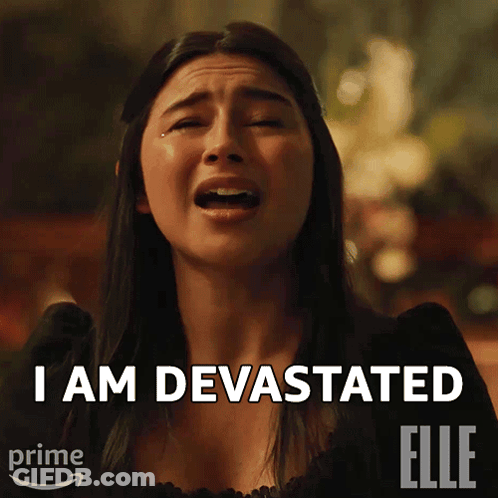 Crying Woman I Am Devastated GIF