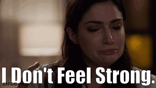 Crying Woman I Don't Feel Strong GIF