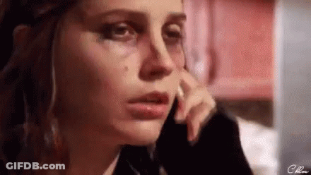 Crying Woman On Phone GIF