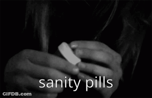 Crying Woman Sanity Pills GIF