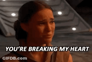 Crying Woman Saying You're Breaking My Heart GIF