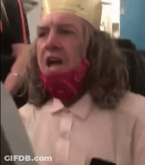 Crying Woman With Crown And Bandana GIF