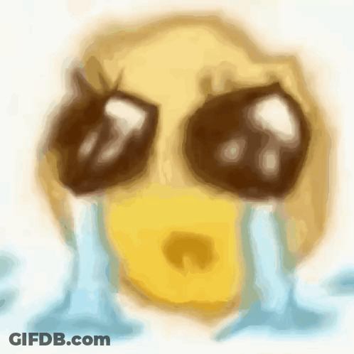 Crying Yellow Smiley Face GIF
