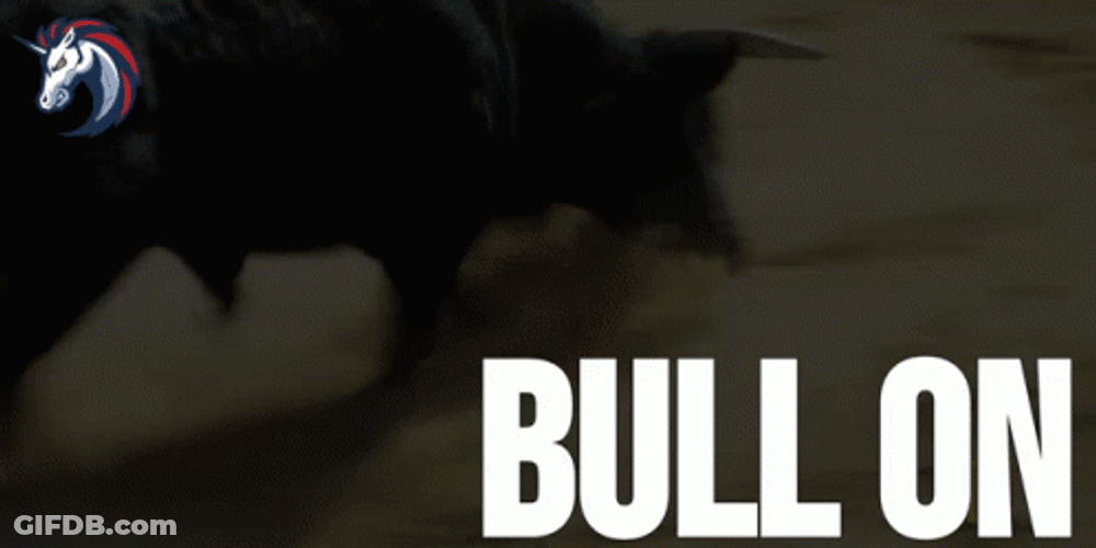 Crypto Currency Bull On GIF