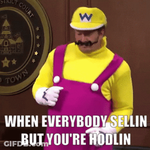 Crypto Currency Selling Holding GIF