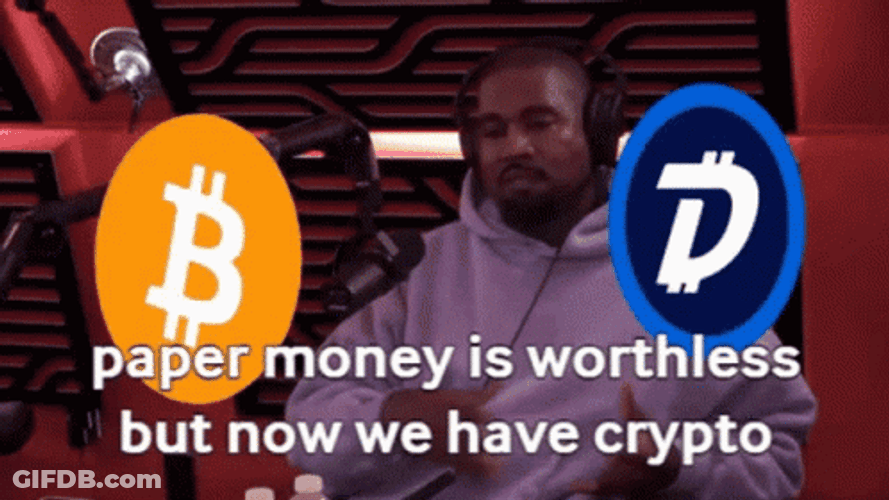 Crypto Paper Money Kanye West GIF