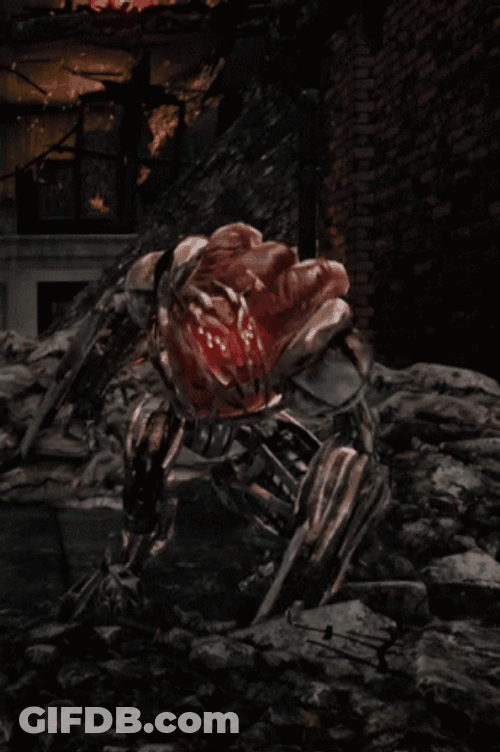 Crysis 3 Alien Charybdis In Fire GIF