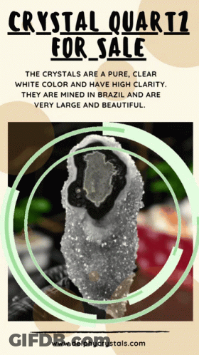 Crystal Quartz For Sale Poster GIF
