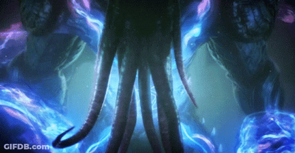 Cthulhu Unleashing Massive Power GIF