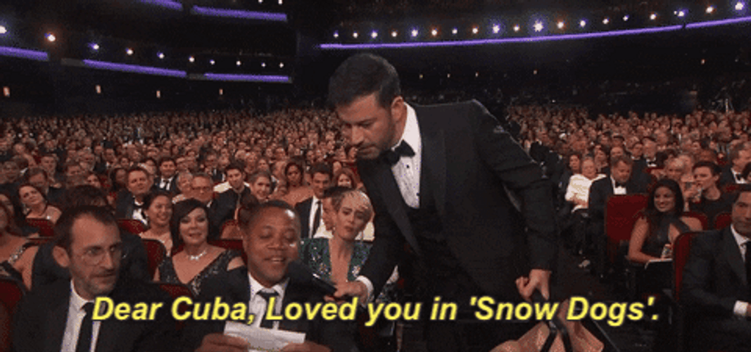 Cuba Gooding Jr Jimmy Kimmel Golden Globes GIF