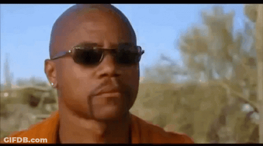 Cuba Gooding Jr Looking Down Dark Shades GIF